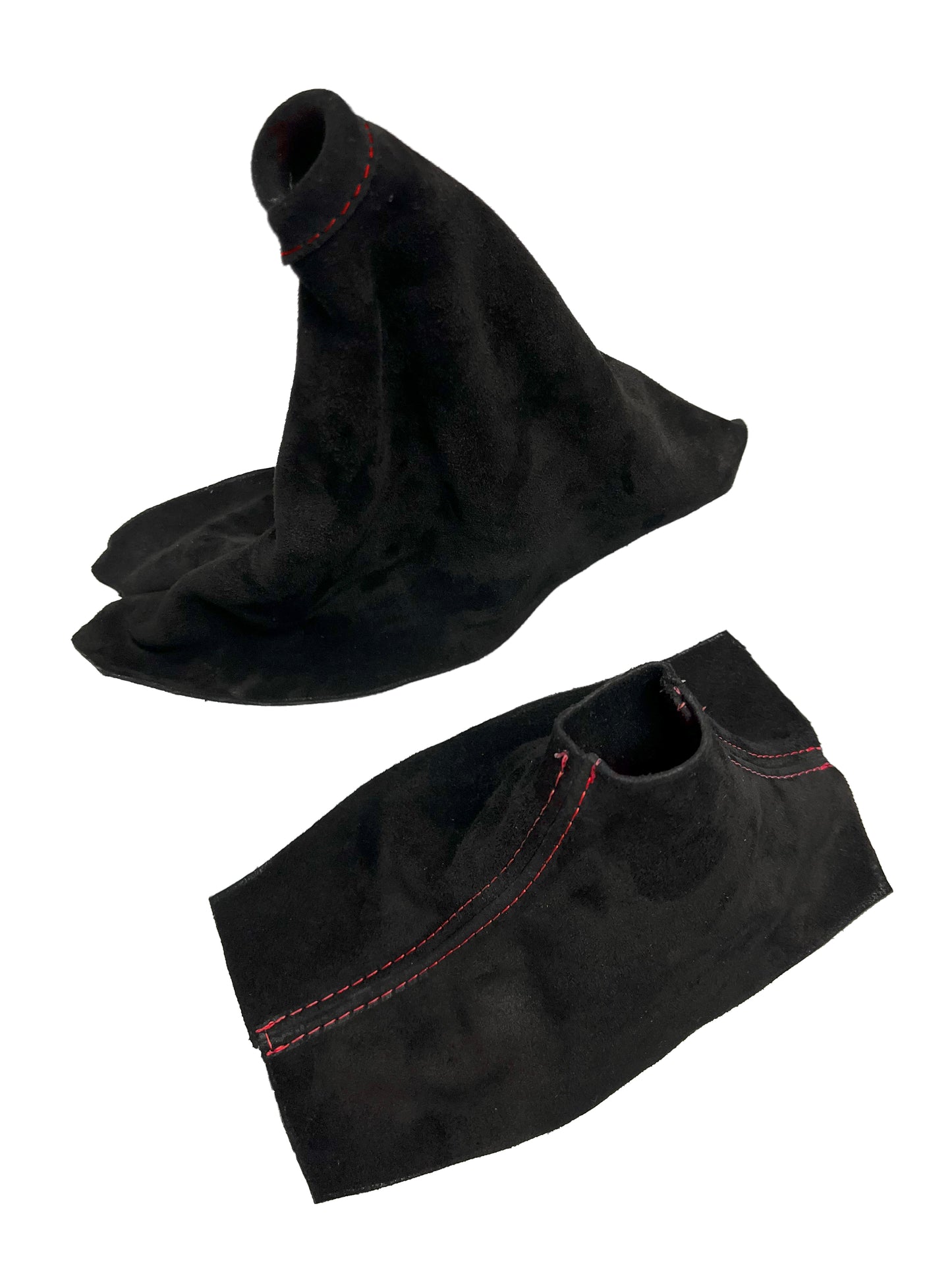 2010-2014 FORD MUSTANG GT Genuine Real Suede Emergency Brake & Shift Boot Cover Set