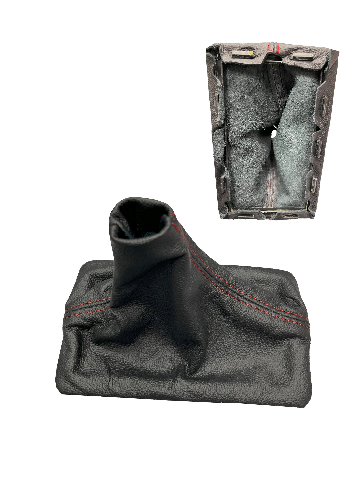 Genuine LEATHER Shift Boot Cover + Frame Fits For Ford Mustang GT 2005 2006 2007 2008 2009