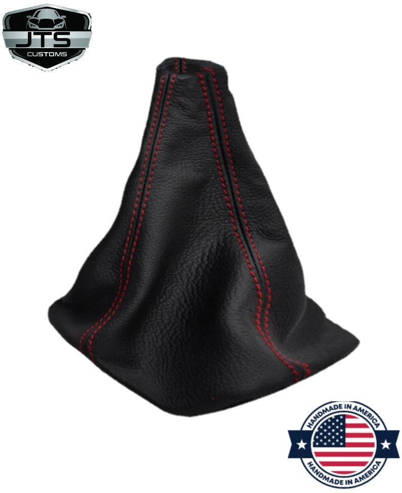 2006 2007 2008 2009 2010 hummer h3 replacement genuine real leather shift boot black red stitching
