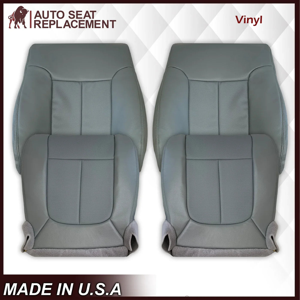 2009-2014 Ford F-150 XL WORK TRUCK in Steel Gray Synthetic Leather: Choose From Variants