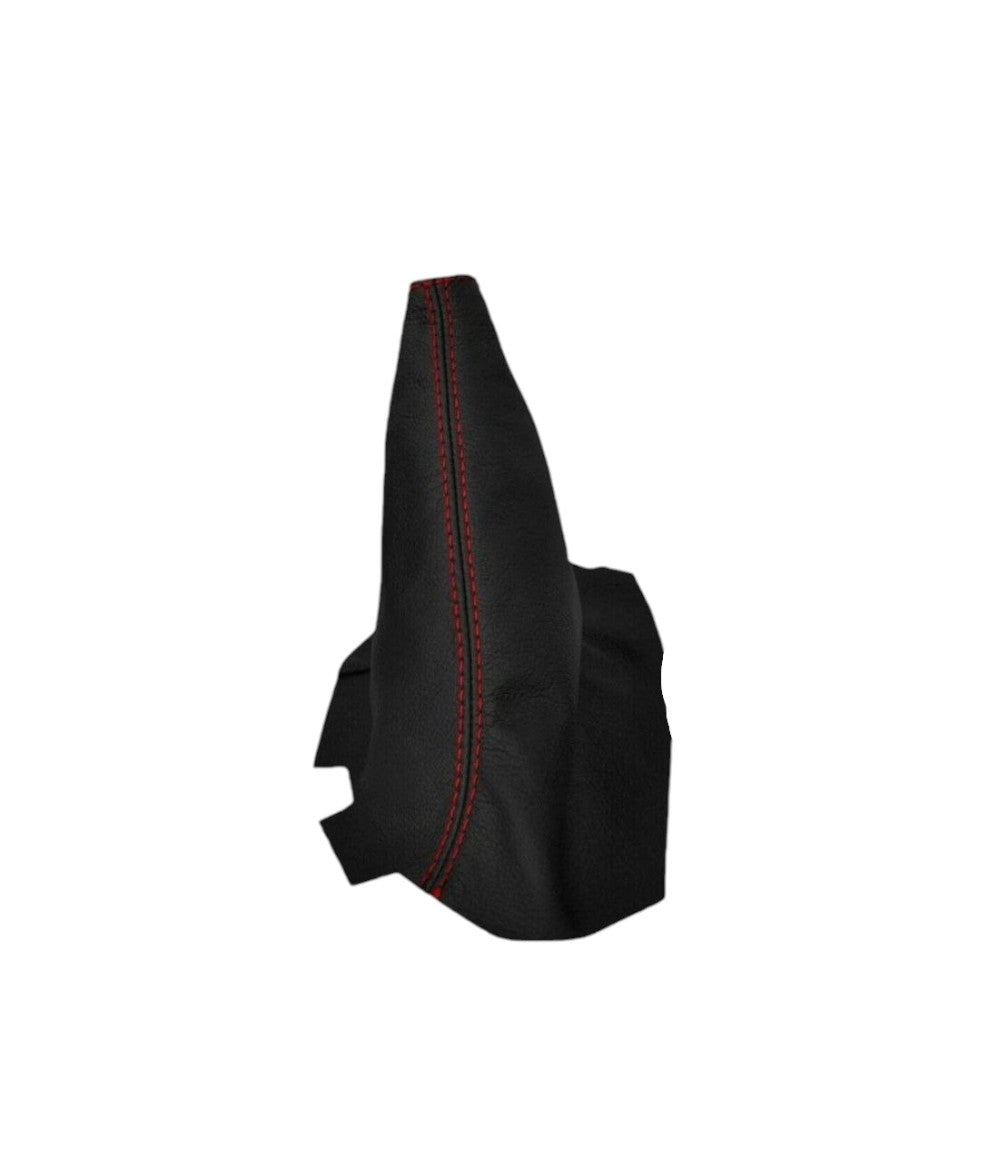 Red Stitch Genuine Leather Parking Brake & Shift Boot Cover For Chevy Corvette C6 2005-2013