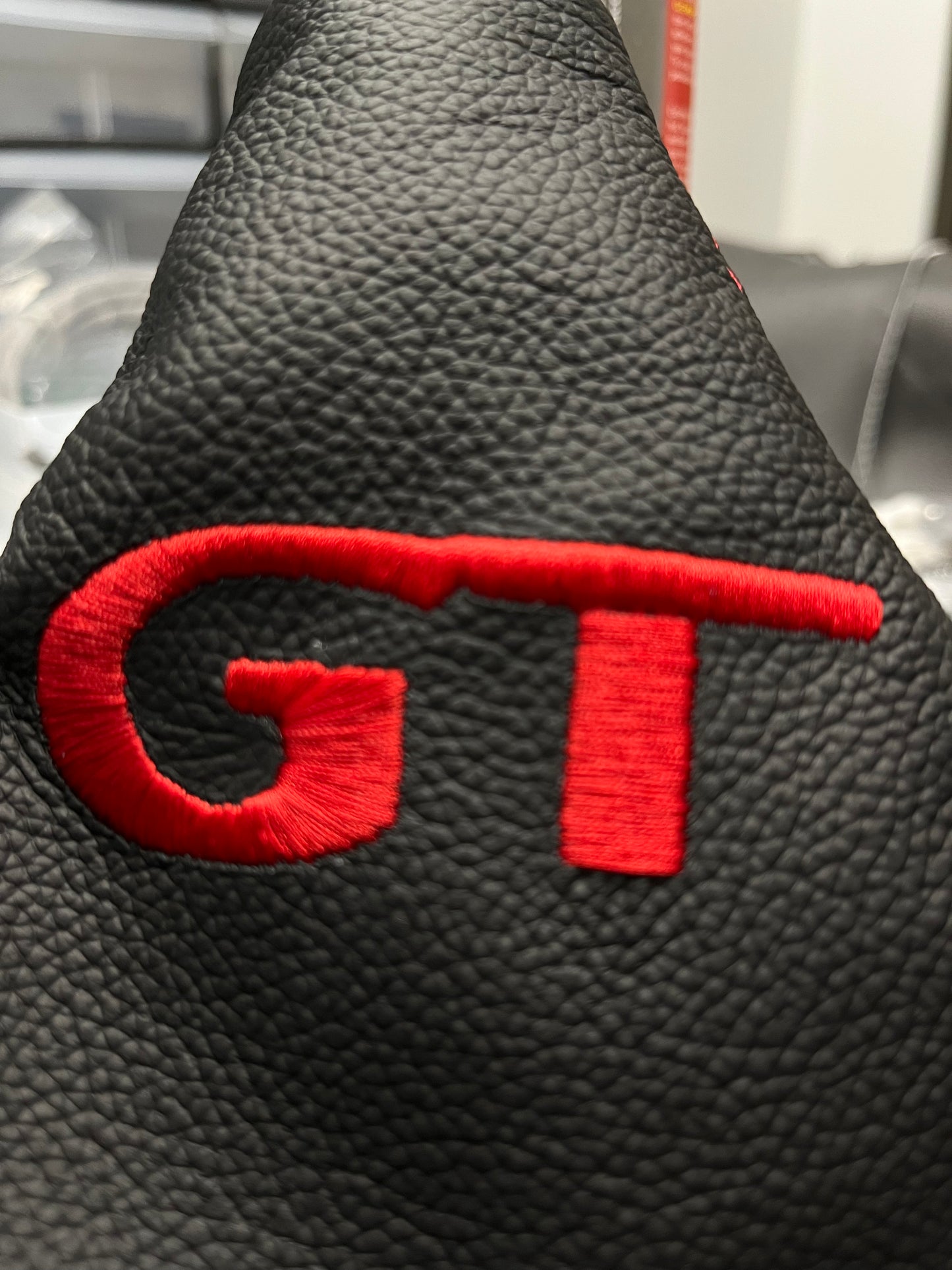 New Embroidered Real Leather MANUAL Shift Boot Cover For Ford Mustang GT 2005 2006 2007 2008 2009 2010 2011 2012 2013 2014