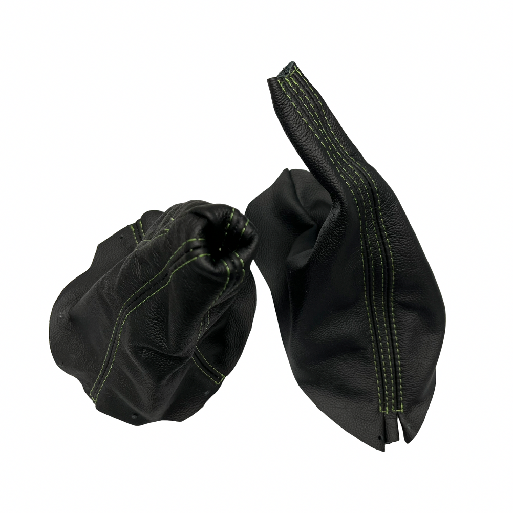 1994-2004 Ford Mustang GT-2001 Bullitt Genuine Real Leather Shift & Parking Brake Boot Cover