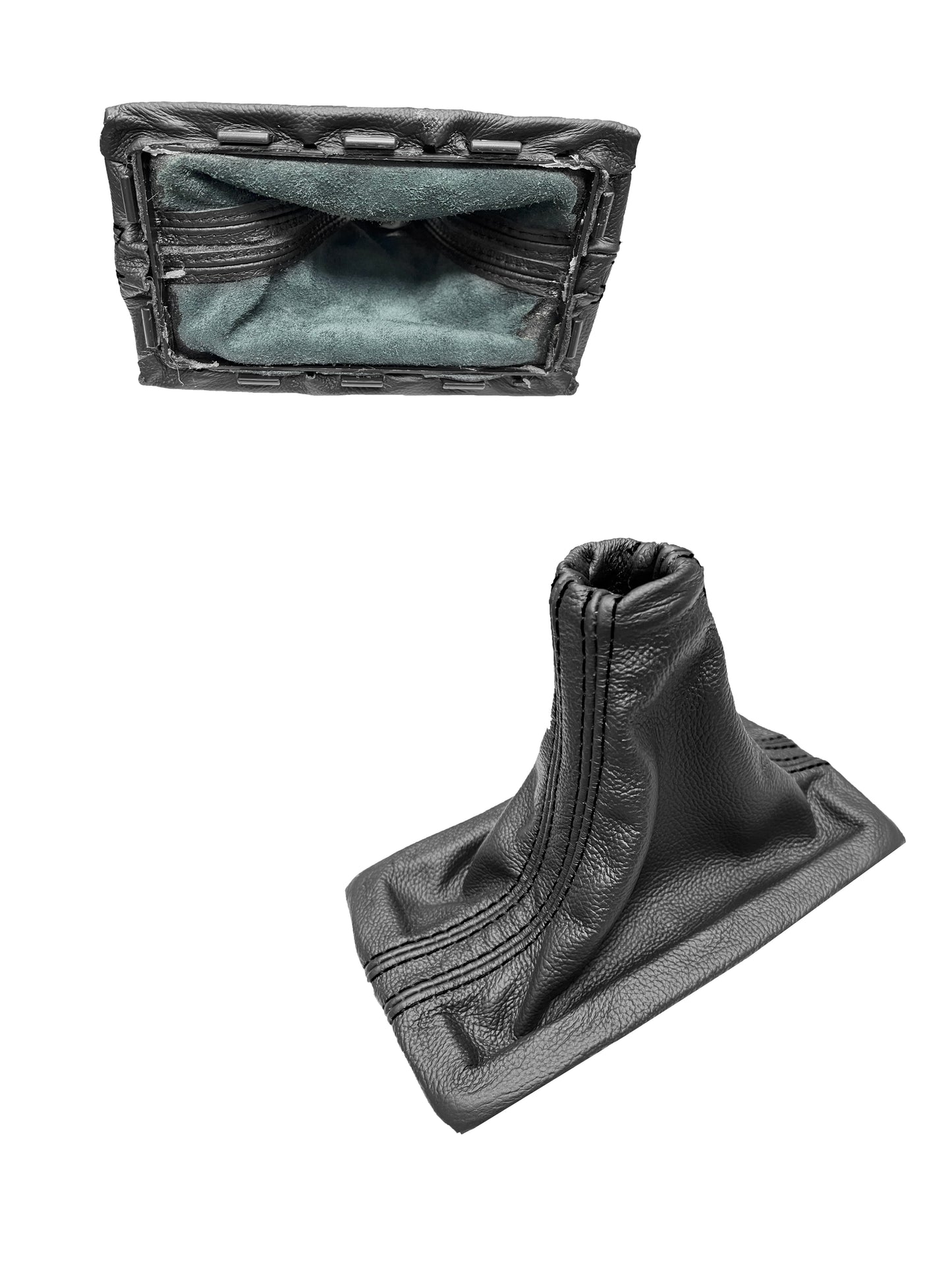 Genuine LEATHER Shift Boot Cover + Frame Fits For Ford Mustang GT 2005 2006 2007 2008 2009