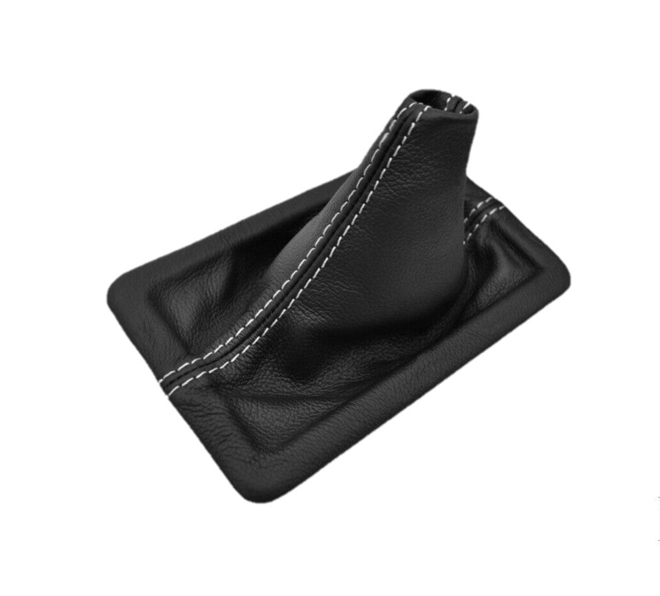 Genuine LEATHER Shift Boot Cover + Frame Fits For Ford Mustang GT 2005 2006 2007 2008 2009