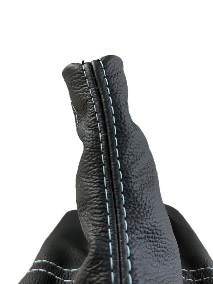 black leather shift boot cover ford mustang gt 2005-2009 manual transmission
