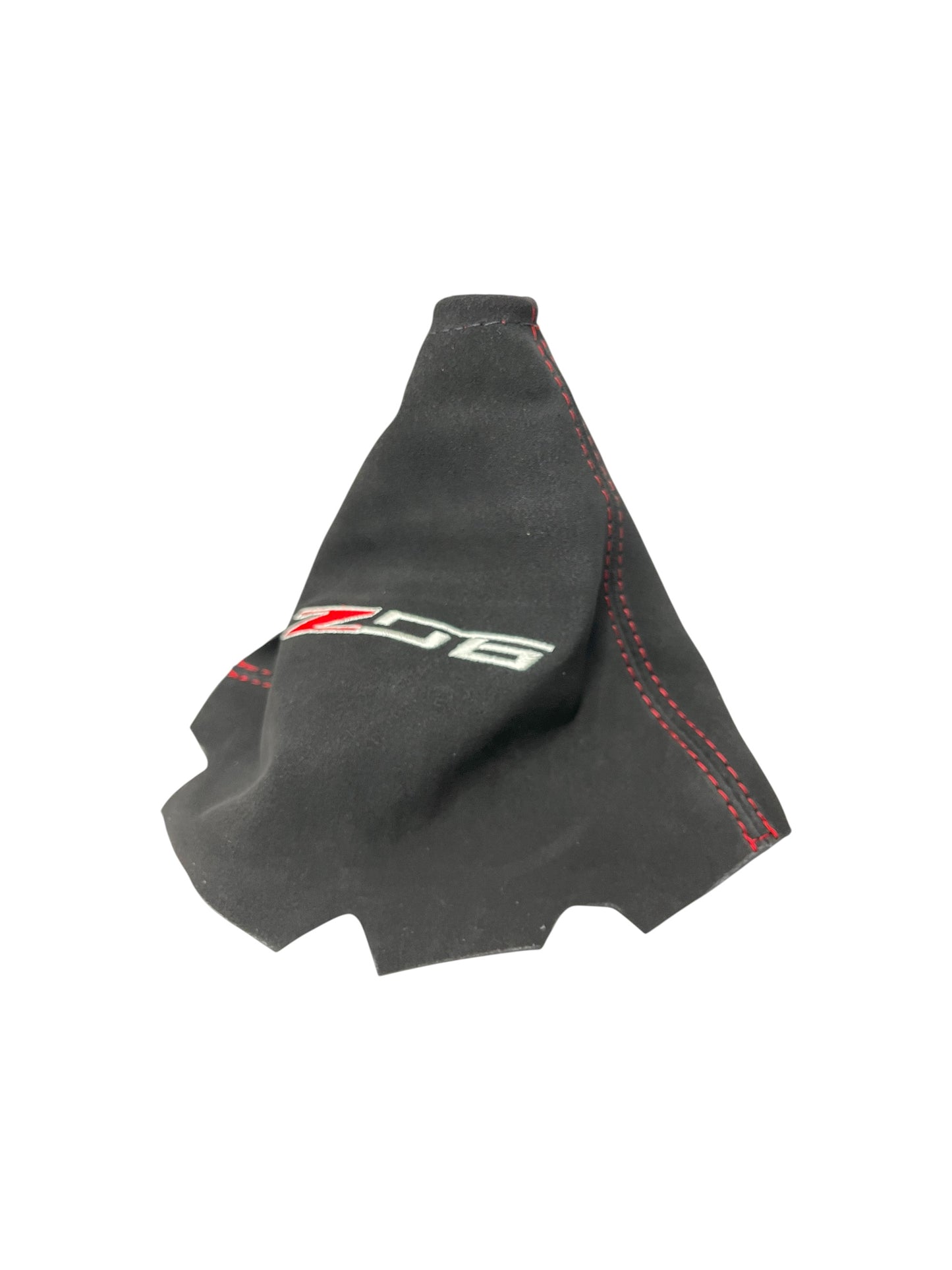embroidery z06 red stitch suede shift boot cover for chevy corvette c6 z06 2005 2006 2007 2008 2009 2010 2011 2012 2013 manual transmission