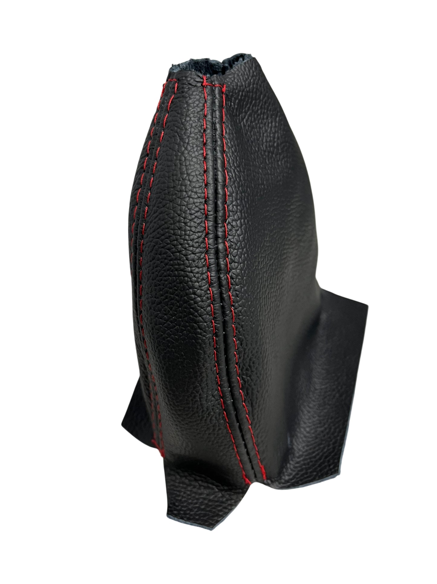 B&M Genuine Leather Replacement Shifter Boot with Red Stitching for Hammer Shifters 130-80885 & 130-81001