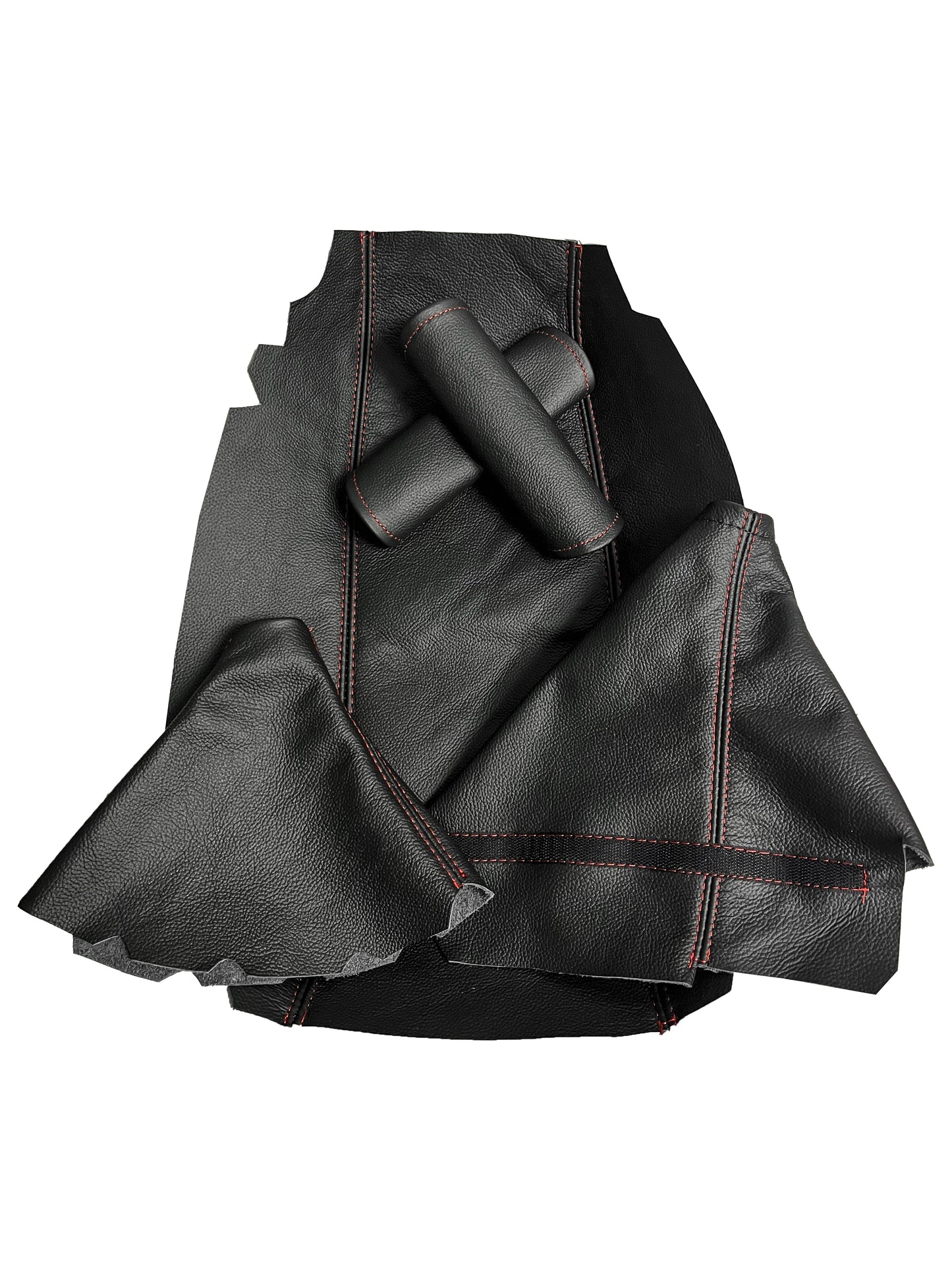 Leather Console Armrest Shift E-Brake Door Handle Cover For Chevy Corvette C5 1997-2004