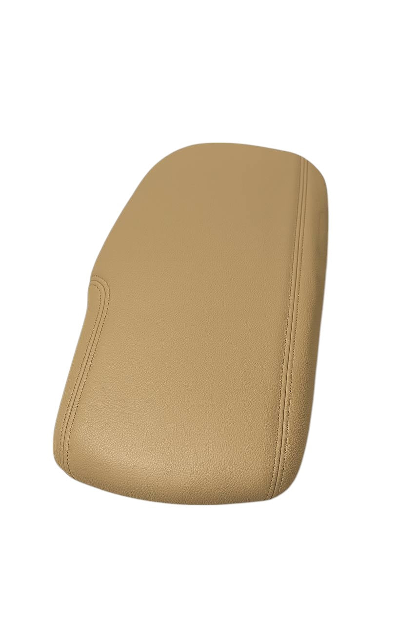 genuine leather console lid armrest cover for chevy corvette c6 2005 2006 2007 2008 2009 2010 2011 2012 2013 cashmere tan beige