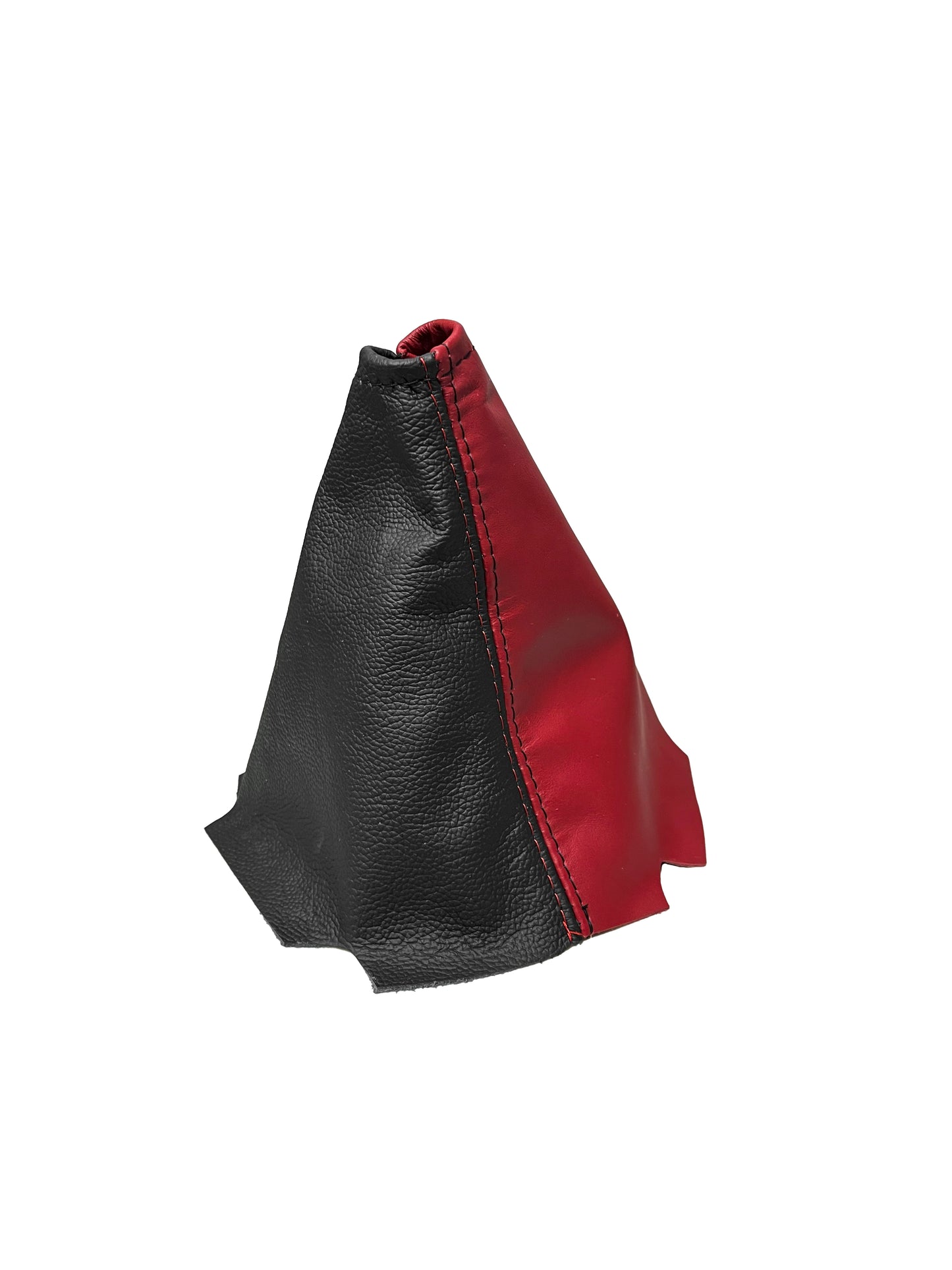 Cobalt Red & Black Leather Console Armrest Handbrake & Shift Boot Cover For 2005-2007 Chevy Corvette C6