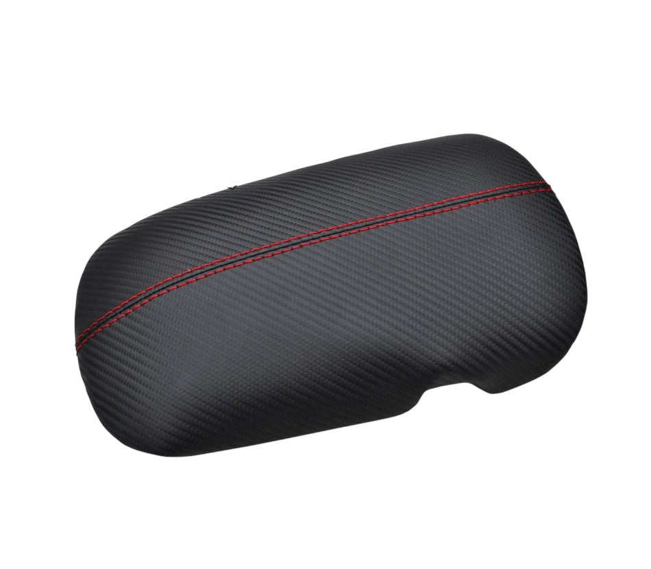 center console armrest ford mustang gt 2015 2016 2017 2018 2019 carbon fiber vinyl