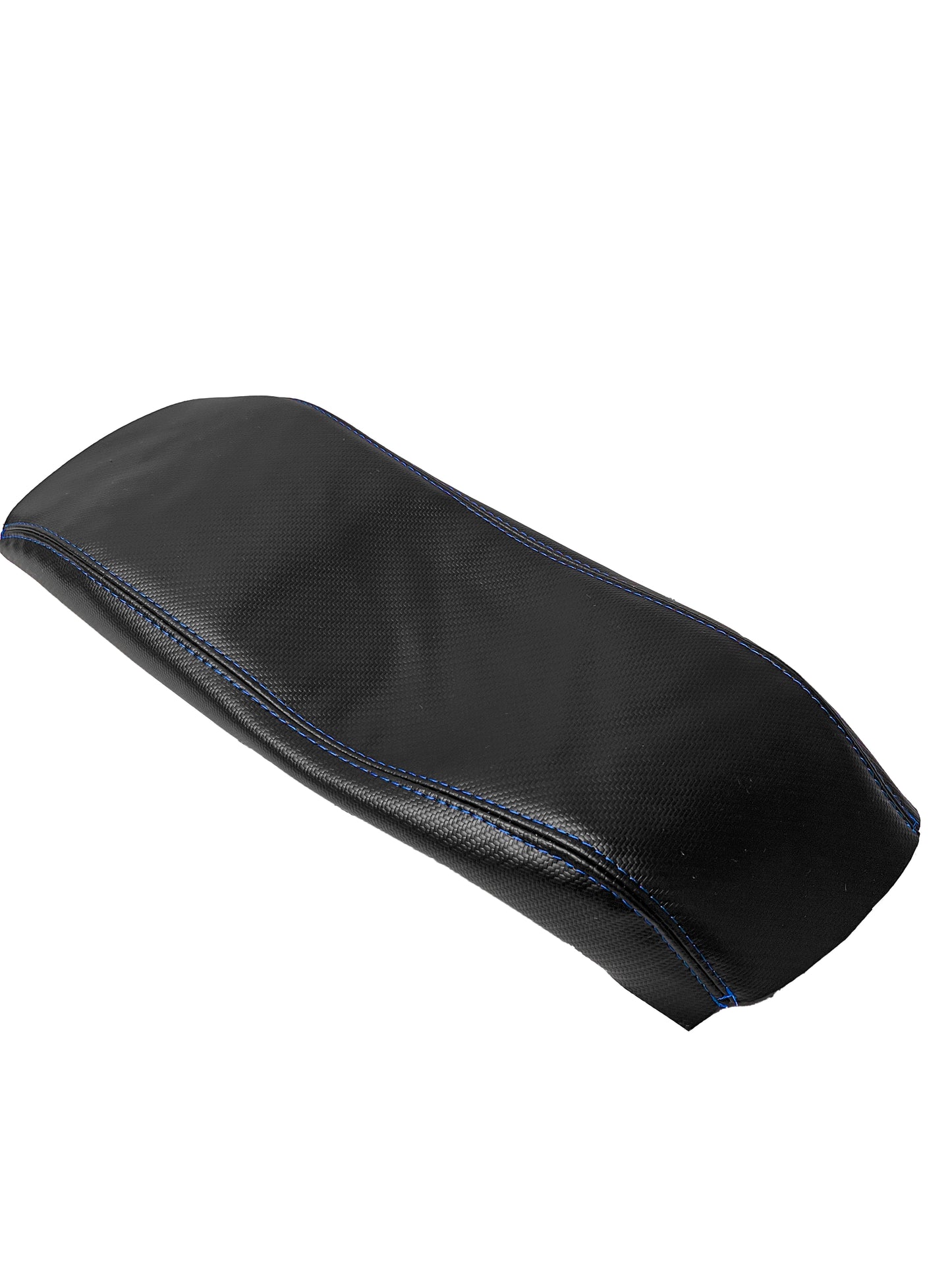 Fits For Chevy Corvette C5 1997-2004 Black Carbon Fiber Ultra Leather Console Lid Armrest Cover