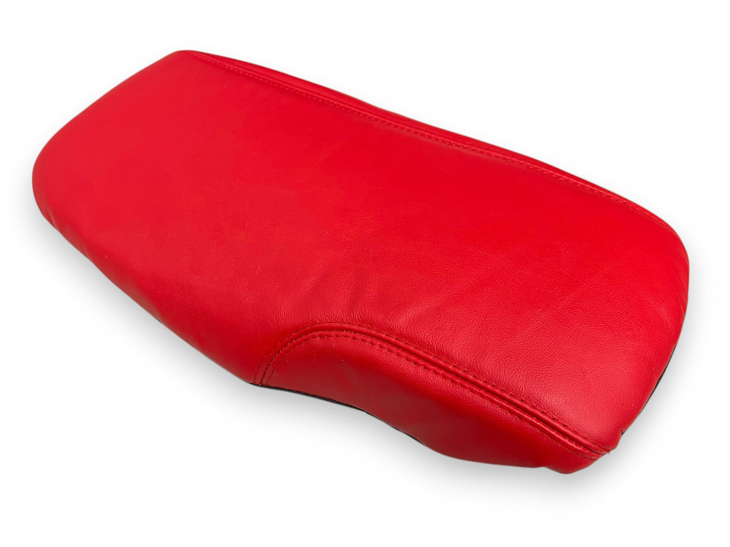 For 2005 2006 2007 2008 2009 2010 2011 2012 2013 Chevy Corvette C6 torch red leather console armrest handbrake shift boot cover manual transmission
