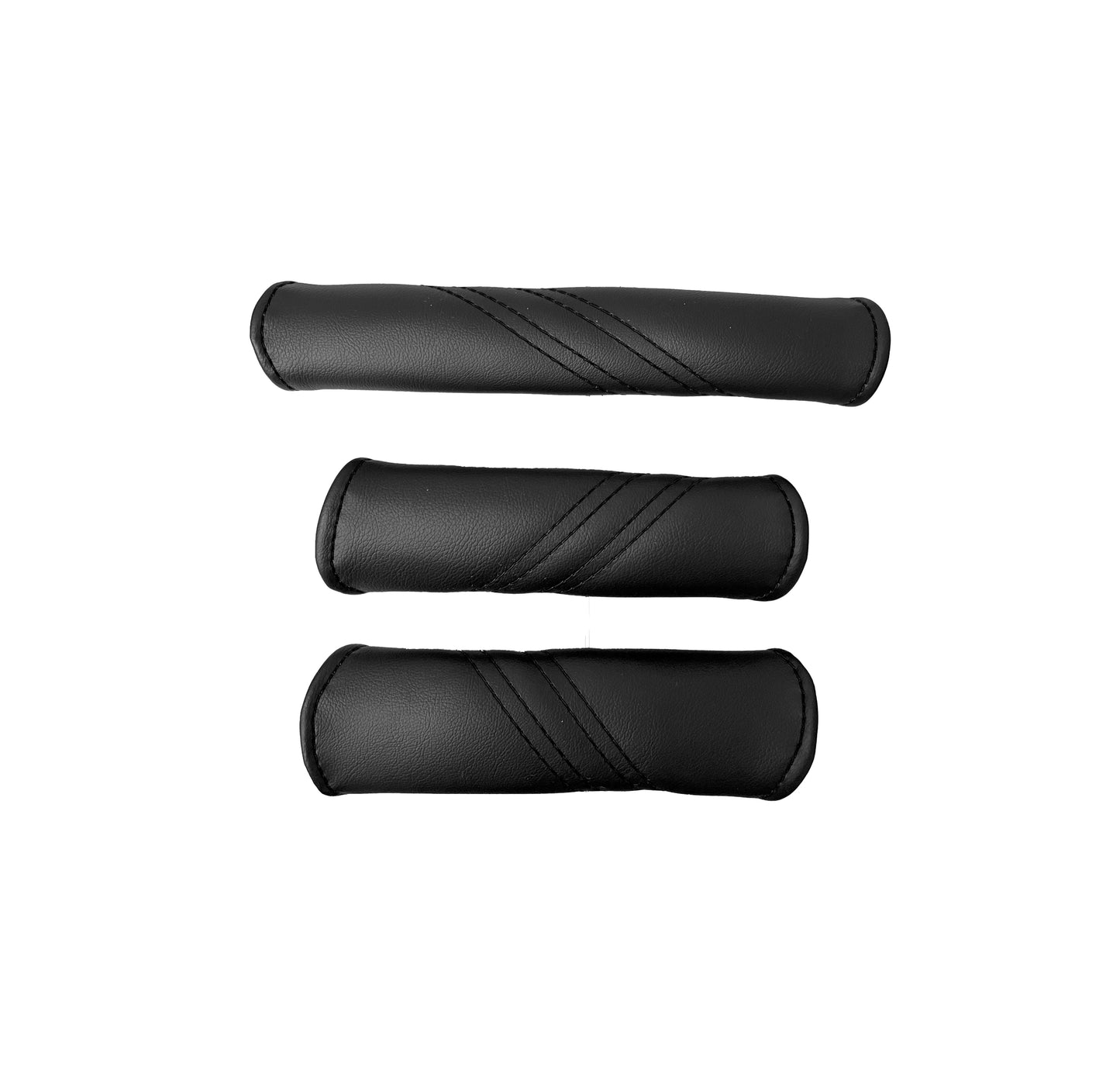 Leather Passenger Grab & 2X Door Handle Cover Set For 1997-2004 Chevy Corvette C5