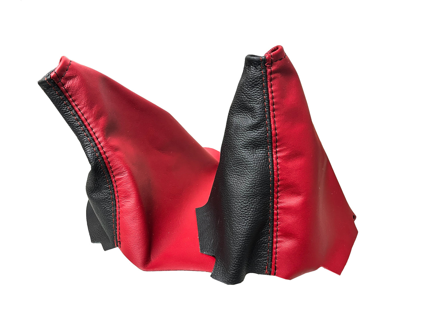 cobalt red black leather handbrake shift boot cover for 2005 2006 2007 chevy corvette c6