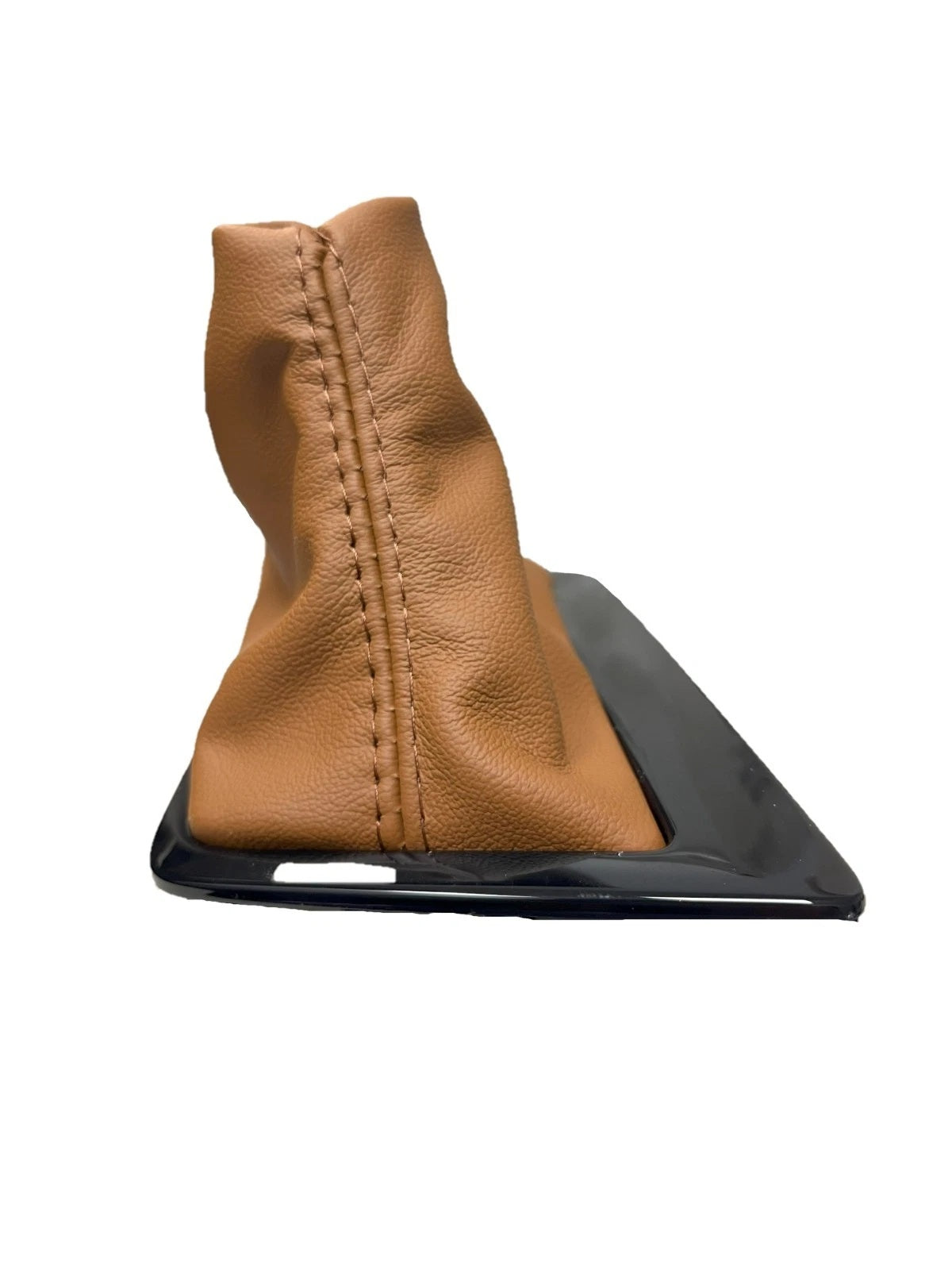 kalahari brown genuine leather automatic shift boot cover for 2014 2015 2016 2017 chevy corvette c7