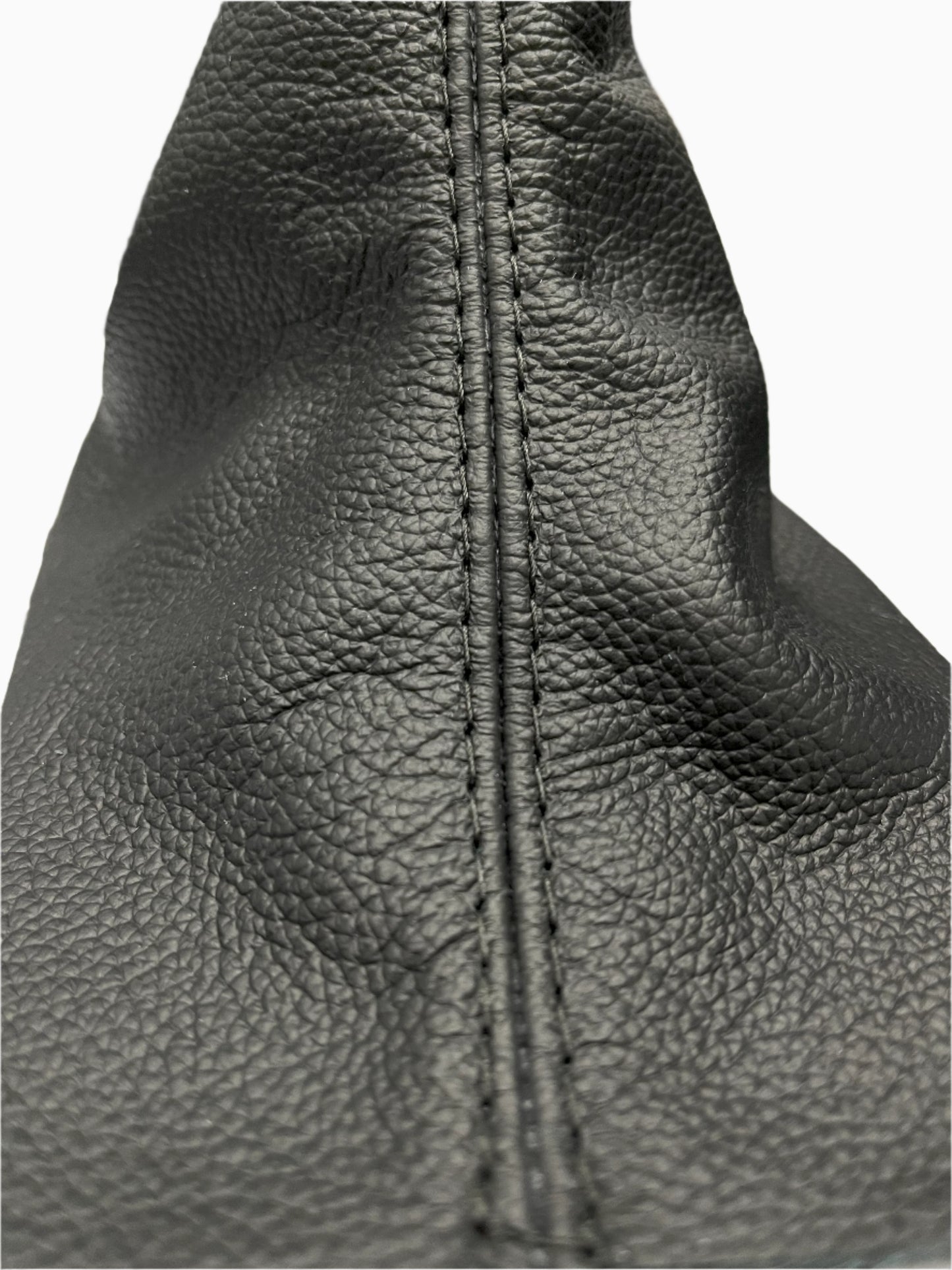 genuine leather shift boot cover mustang 2010 2011 2012 2013 2014 black stitch