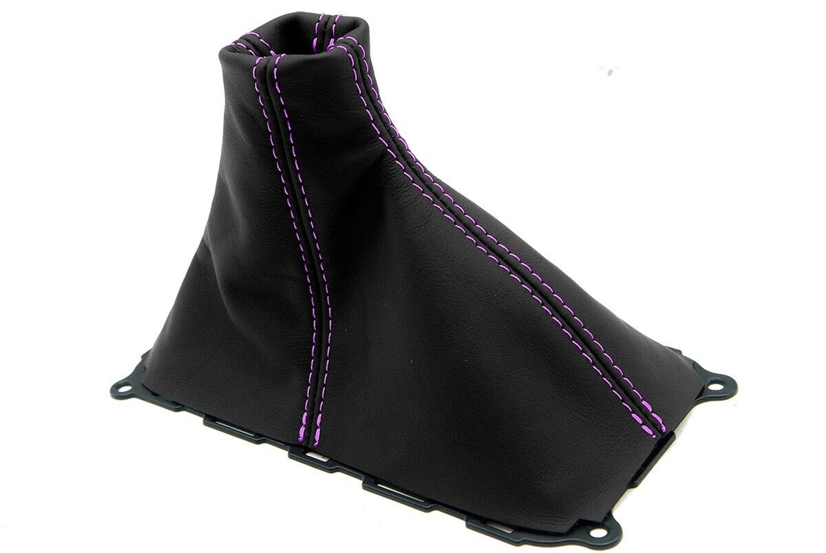 genuine leather shift boot mustang gt purple stitch leather