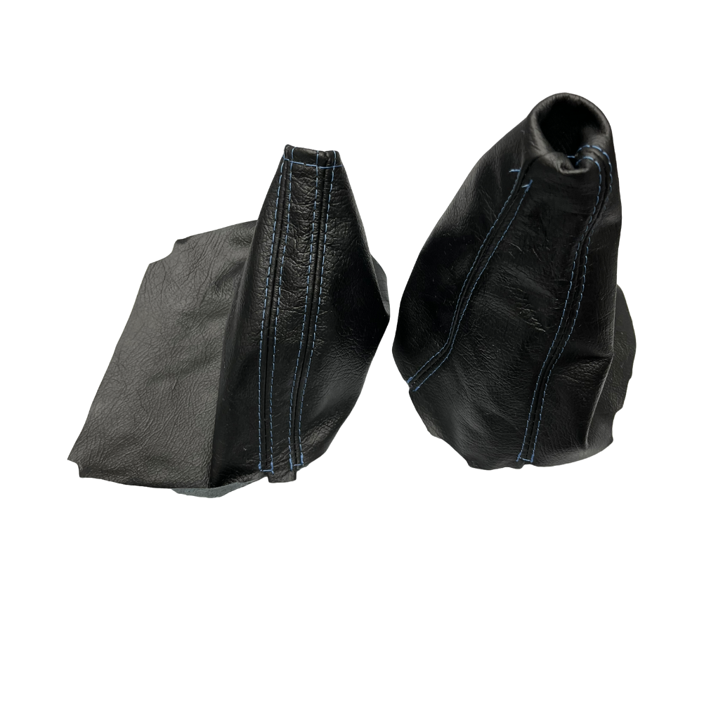 genuine real leather shift parking brake boot cover in black for subaru legacy outback 2003 2004 2005 2006 2007 2008 2009 2010