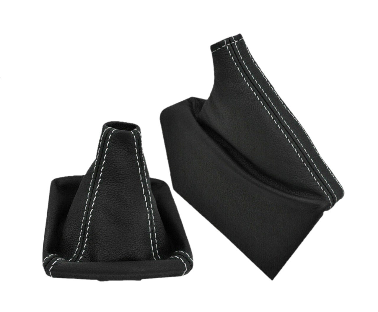 genuine real leather shift parking brake boot cover in black for subaru legacy outback 2003 2004 2005 2006 2007 2008 2009 2010