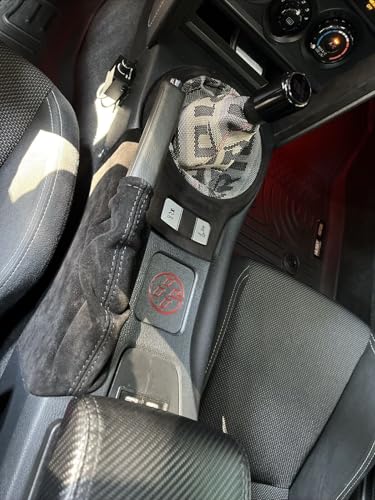 black stitch genuine suede parking brake boot cover for subaru brz scion fr-s toyota gt 86 2012 2013 2014 2015 2016 2017 2018 2019 2020
