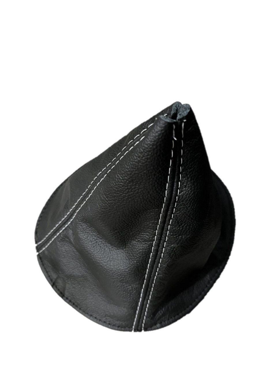 pontiac gto shift boot white stitch leather