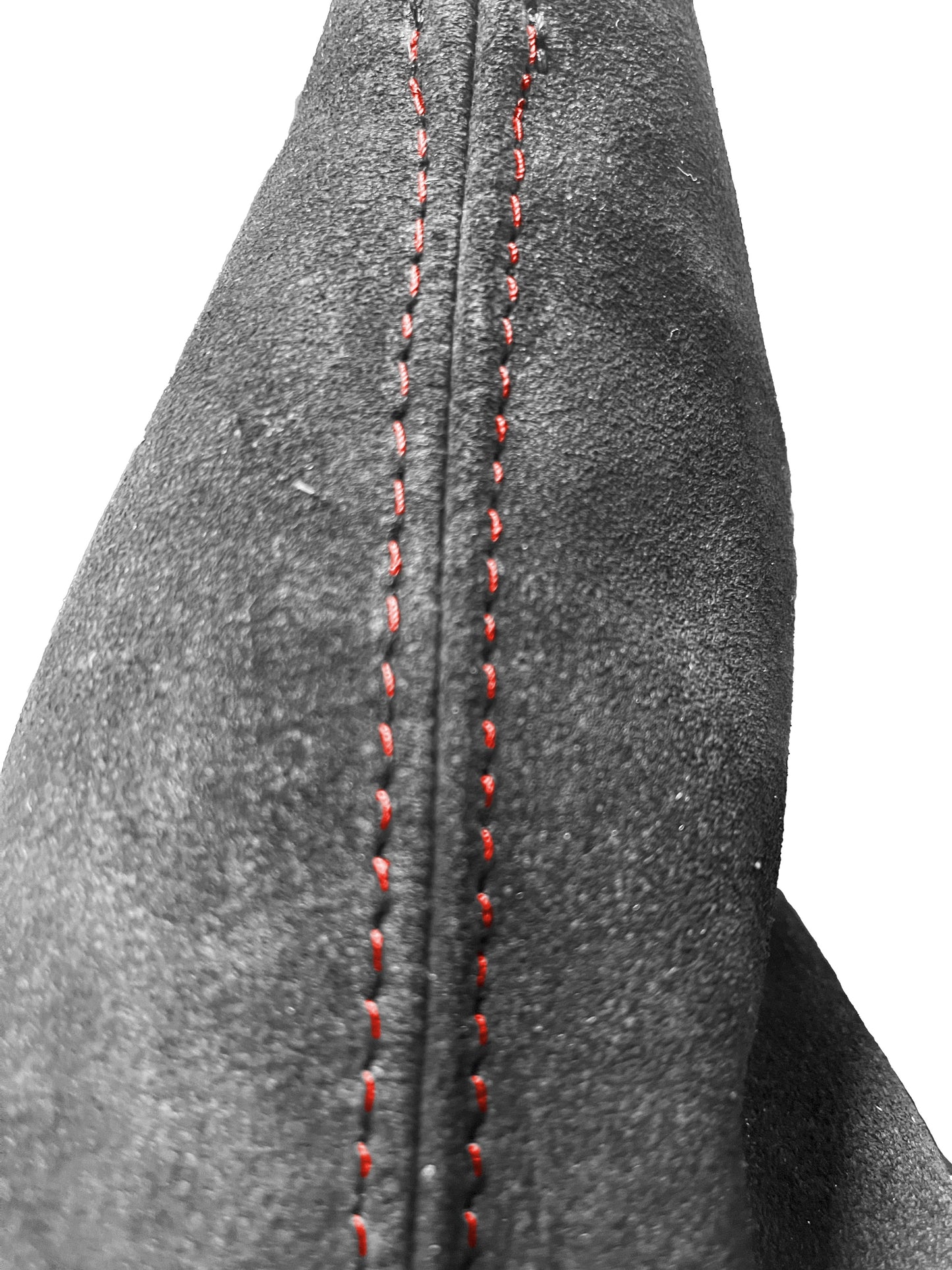 red stitch chevy corvette c6 handbrake shift boot genuine suede