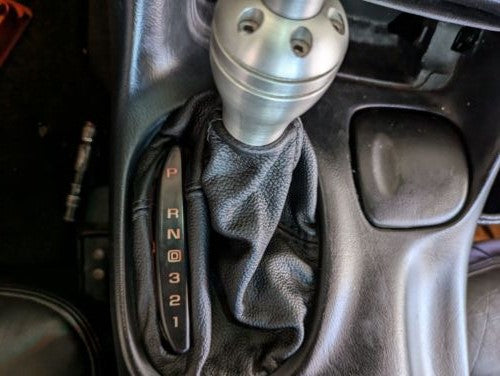 chevy corvette c5 black genuine leather automatic shift boot cover 1997 1998 1999 2000 2001 2002 2003 2004