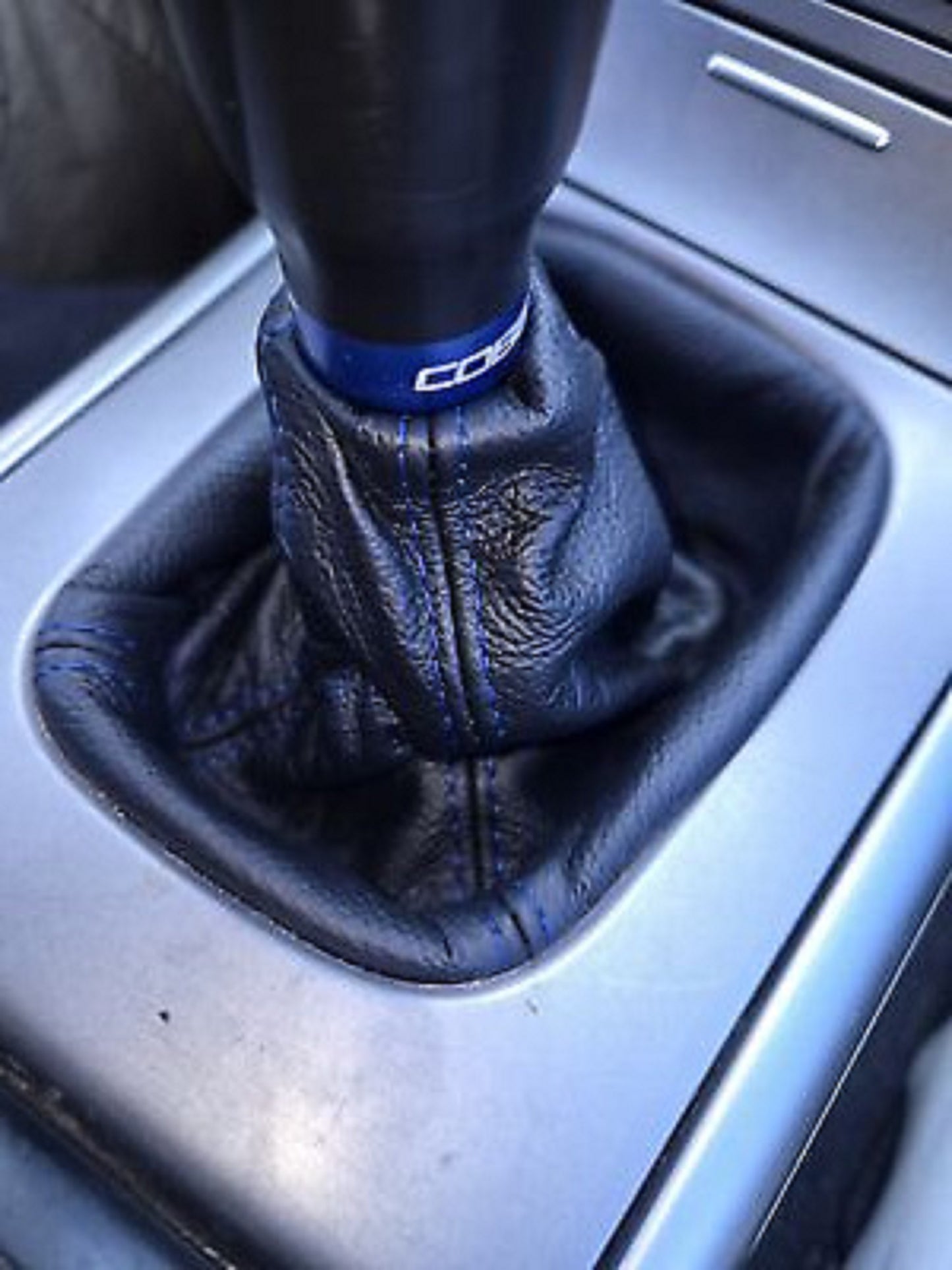 genuine real leather shift parking brake boot cover in black for subaru legacy outback 2003 2004 2005 2006 2007 2008 2009 2010