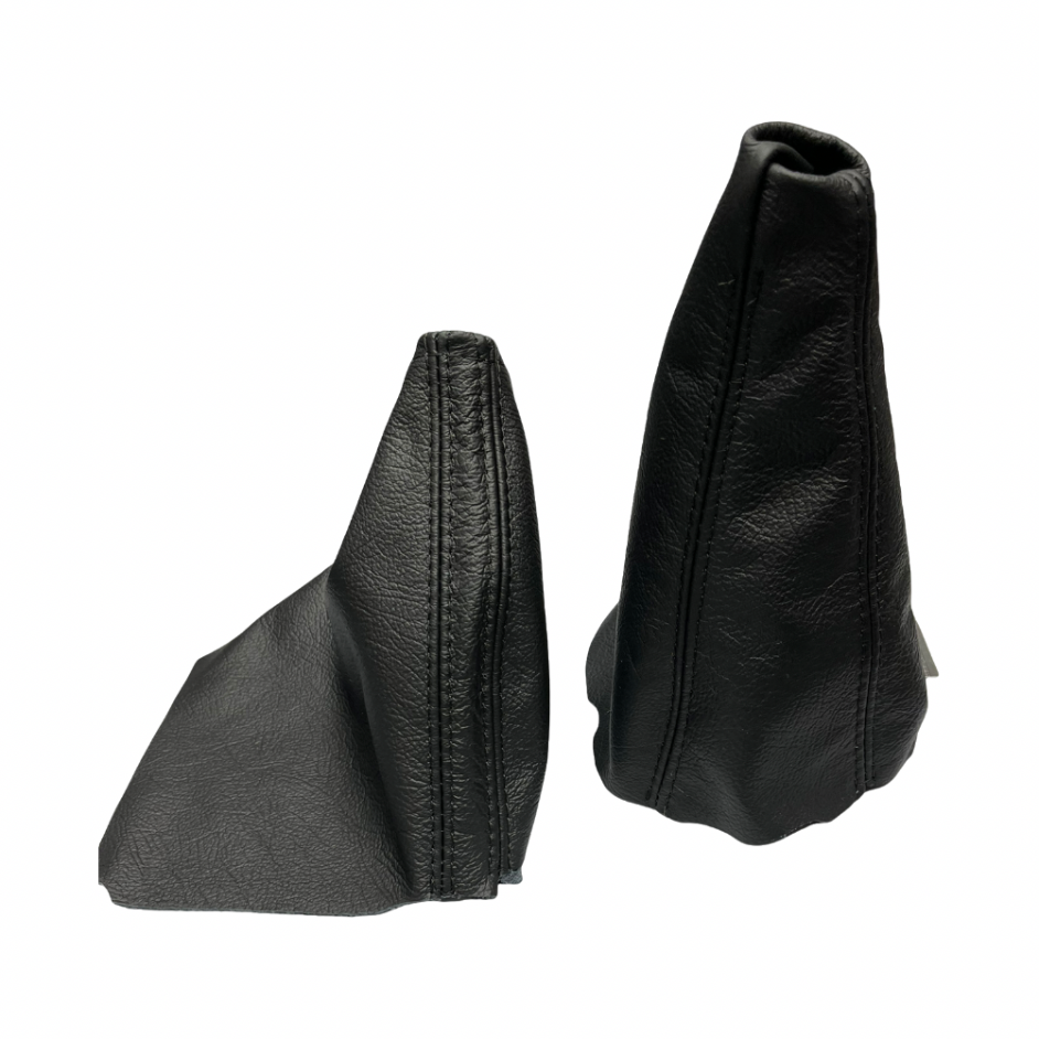 genuine real leather shift parking brake boot cover in black for subaru legacy outback 2003 2004 2005 2006 2007 2008 2009 2010