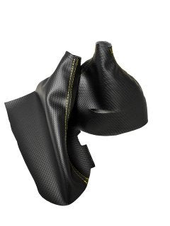 For 2005-2013 Chevy Corvette C6 Carbon Fiber Vinyl AUTOMATIC Handbrake & Shift Boot Cover