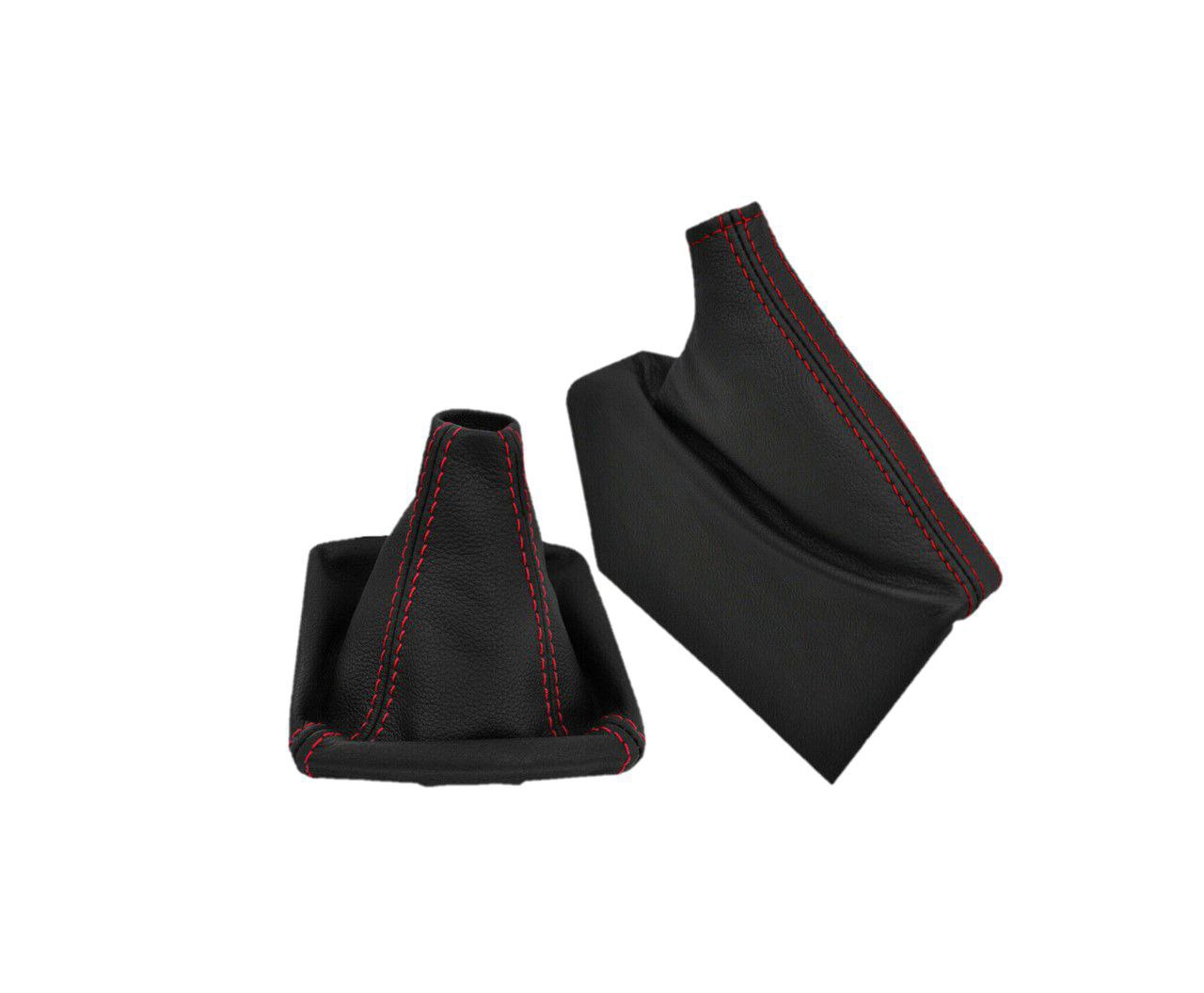 genuine real leather shift parking brake boot cover in black for subaru legacy outback 2003 2004 2005 2006 2007 2008 2009 2010