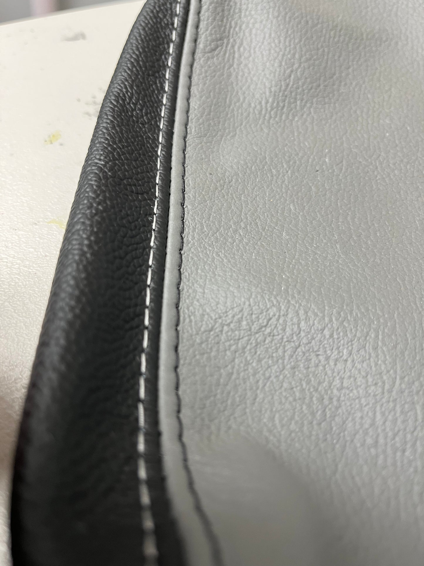 titanium gray black leather console armrest cover for subaru forester 2009-2019