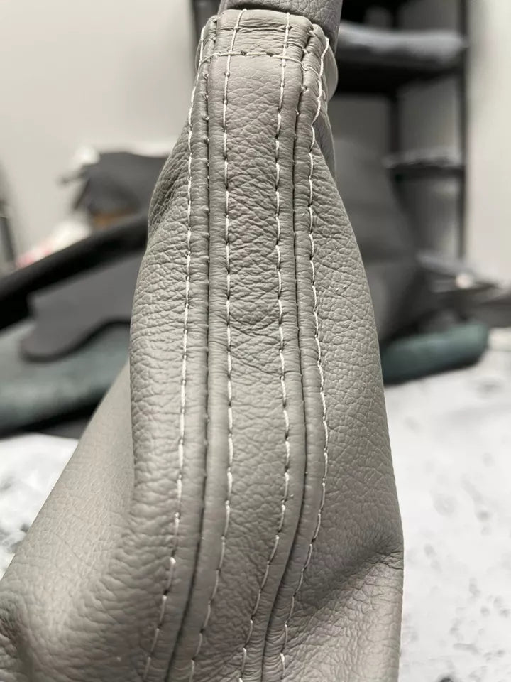 titanium gray subaru forester e brake boot cover genuine leather