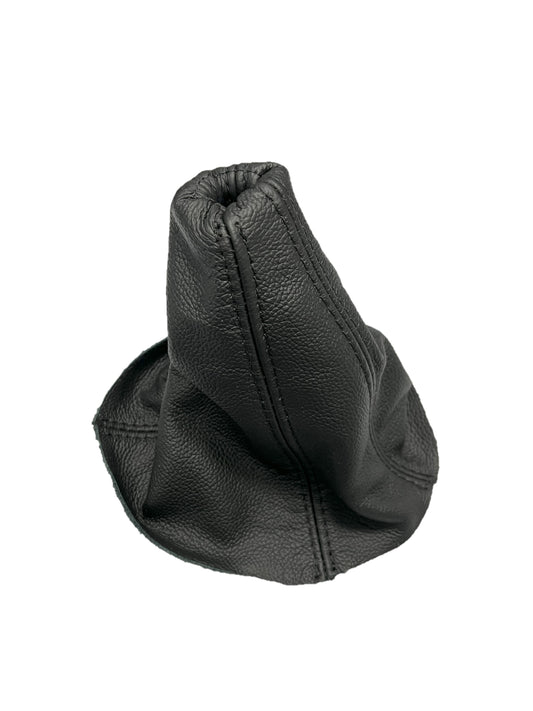 Black Leather Auto/ Manual Shift Boot Cover For Chevrolet Corvette C2 C3 C4 C5 C6 C7