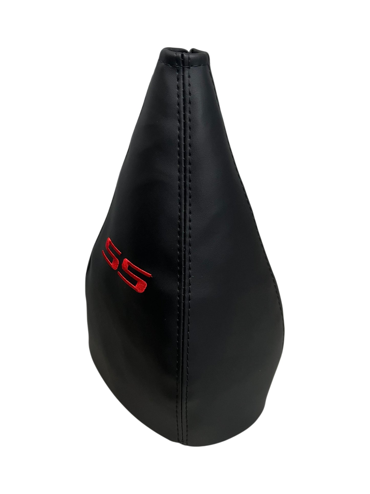 Replacement shift boot compatible with Chevy Camaro SS featuring custom embroidered design, premium manual shifter boot cover for upgraded interior styling 1997 1998 1999 2000 2001 2002 
