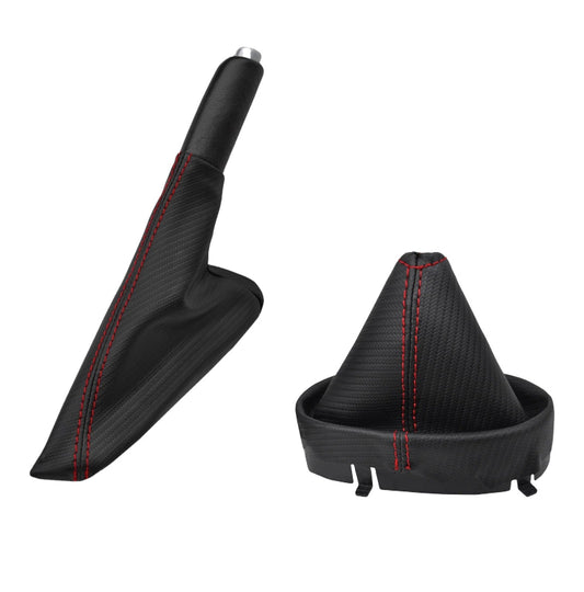 2005-2013 chevy corvette c6 shift e-brake boot cover carbon fiber