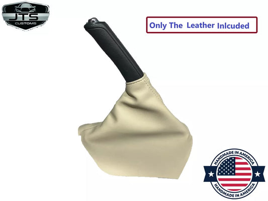 Warm Ivory Tan ebrake Boot For 2008 2009 2010 2011 2012 2013 2014 2015 2016 Subaru Impreza Outback Legacy Replacement E-brake Parking Brake Emergency Brake Genine Real Leather Boot Cover. Original Factory Color 