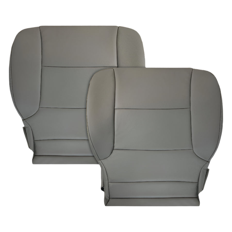 2014-2024 Chevy Silverado 4500HD 5500HD 6500HD WORK TRUCK Synthetic Leather Seat Covers: Gray