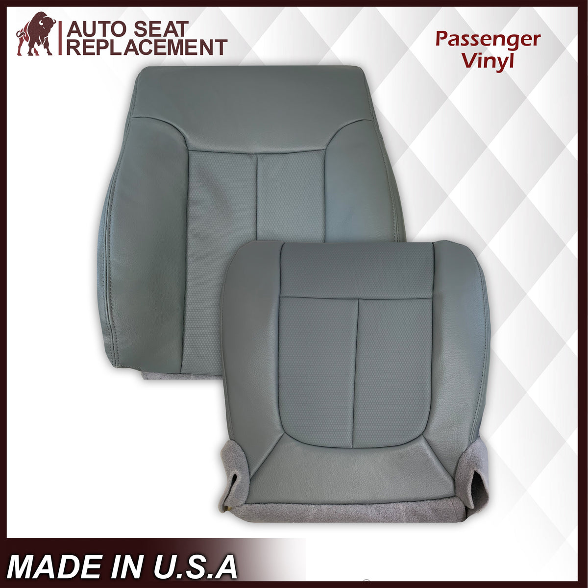 2009-2014 Ford F-150 XL WORK TRUCK in Steel Gray Synthetic Leather: Choose From Variants