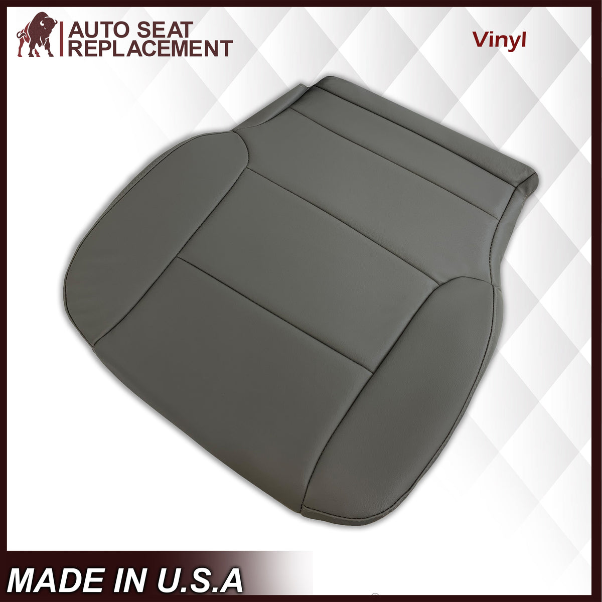 2014-2024 Chevy Silverado 4500HD 5500HD 6500HD WORK TRUCK Synthetic Leather Seat Covers: Gray