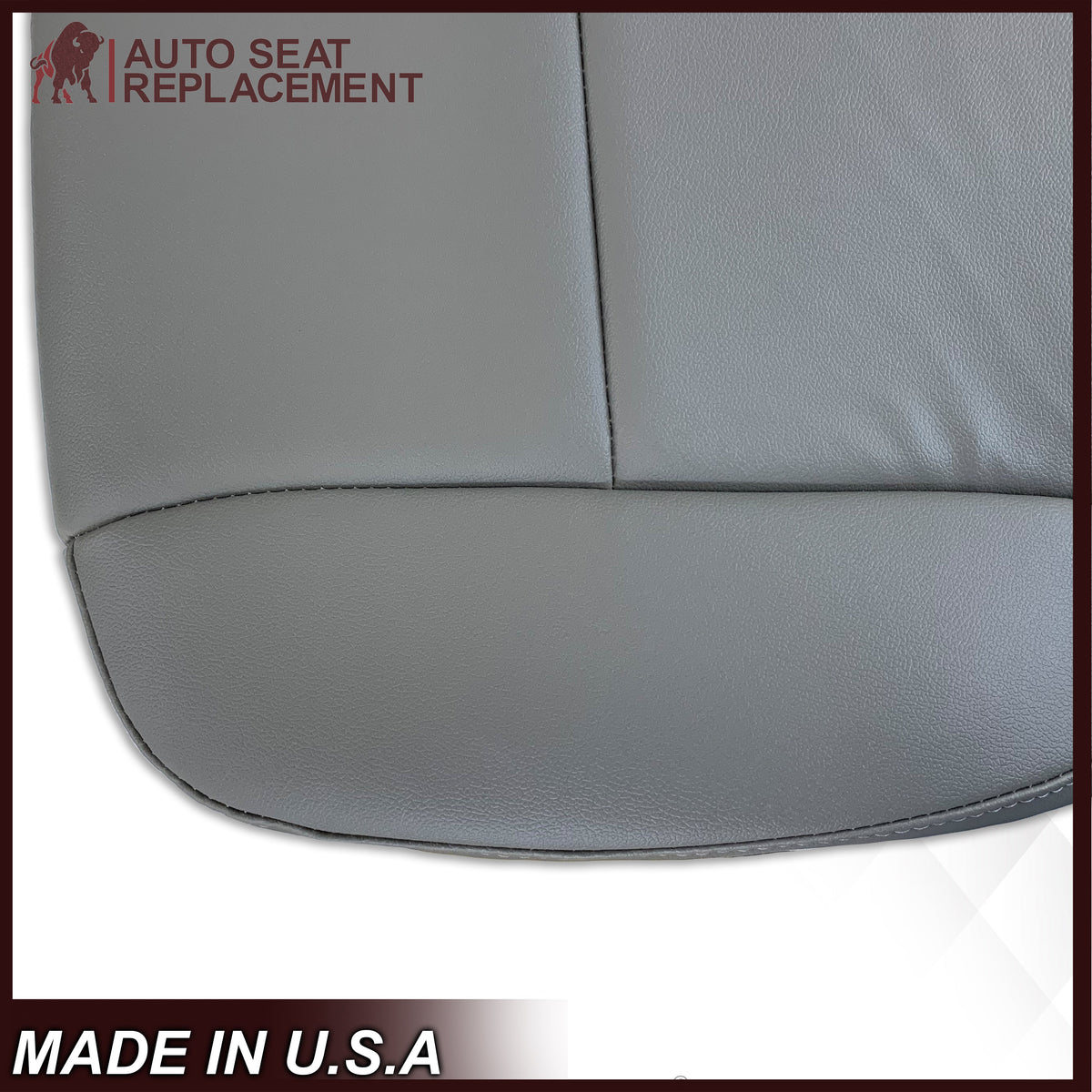 2014-2024 Chevy Silverado 4500HD 5500HD 6500HD WORK TRUCK Synthetic Leather Seat Covers: Gray