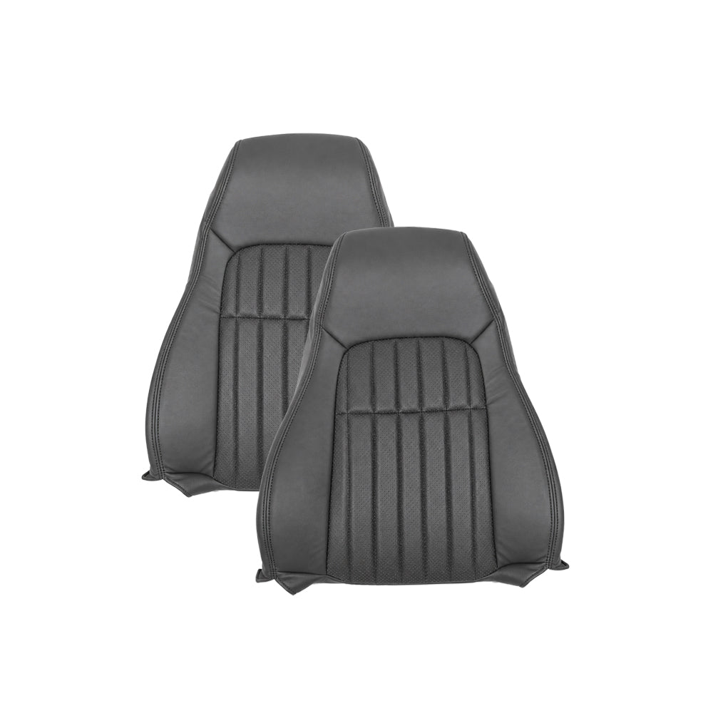 1997-2002 For Chevy Camaro SS Replacement Seat Covers In Synthetic Leather: Dark Gray