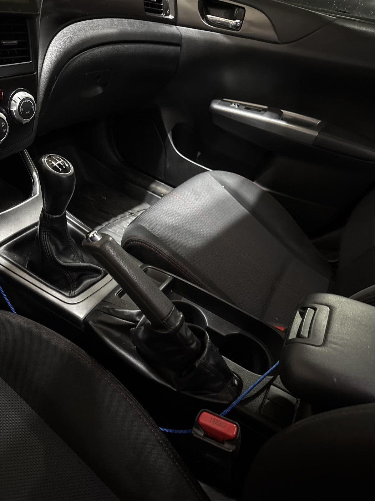 2008 - 2016 Subaru Impreza WRX STI Shift E-brake Boot Set console cover 2009 2010 2011 2012 2013 2014 2015 
