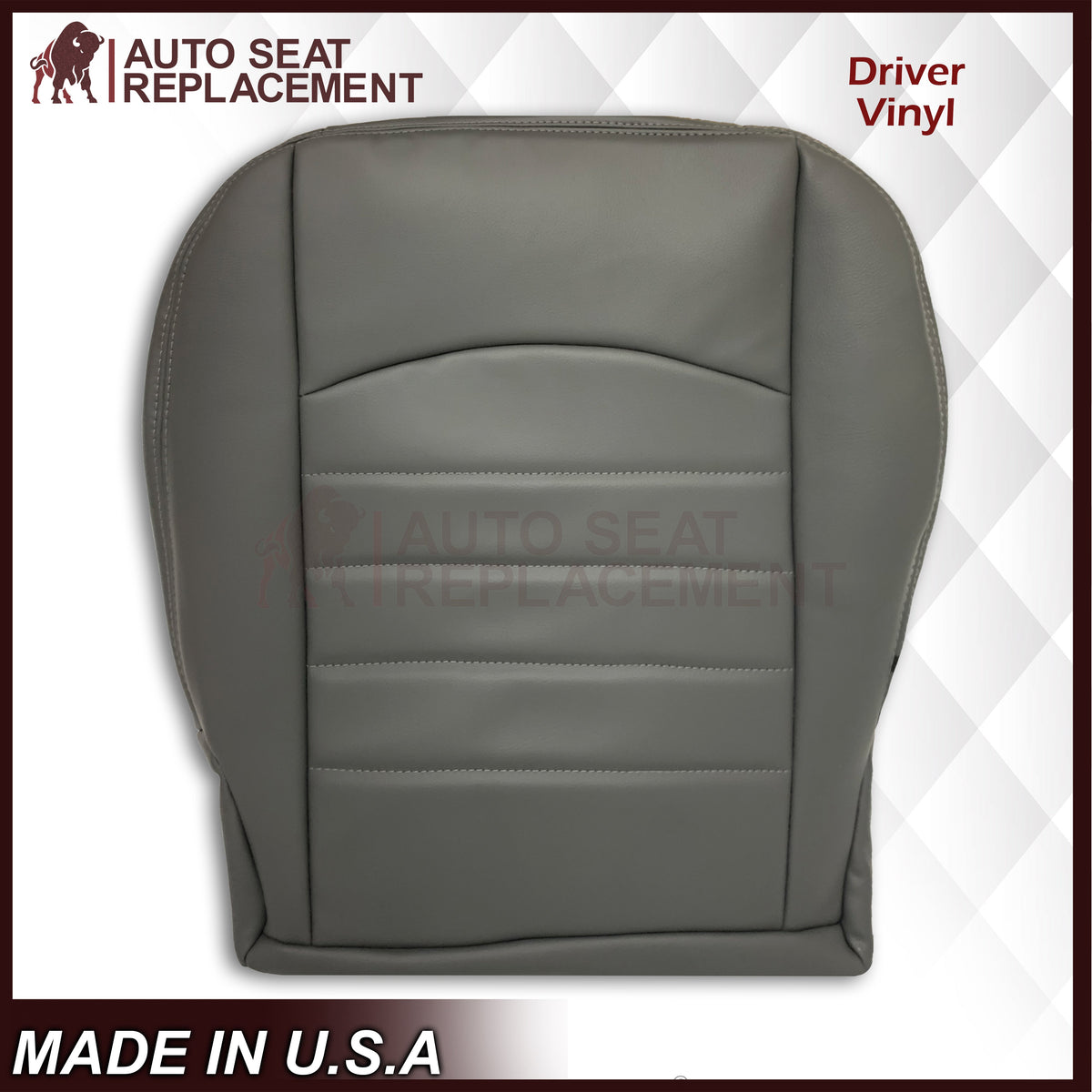 2013 - 2018 Dodge Ram Work Truck Replacement Vinyl Seat Covers Diesel Gray: Choose your side