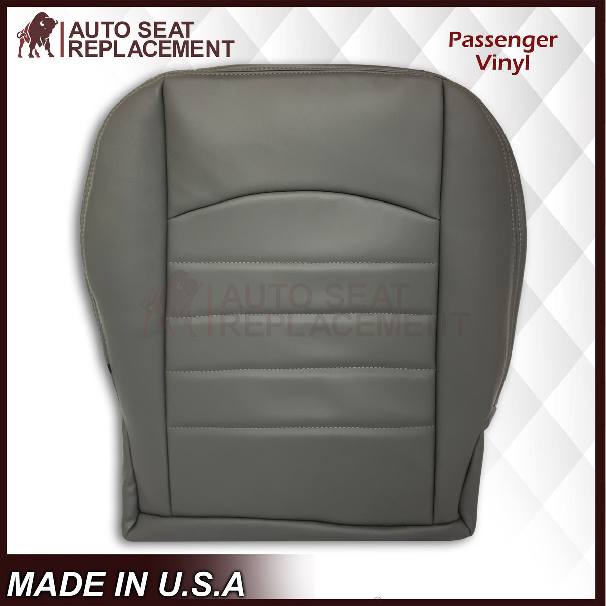2013 - 2018 Dodge Ram Work Truck Replacement Vinyl Seat Covers Diesel Gray: Choose your side