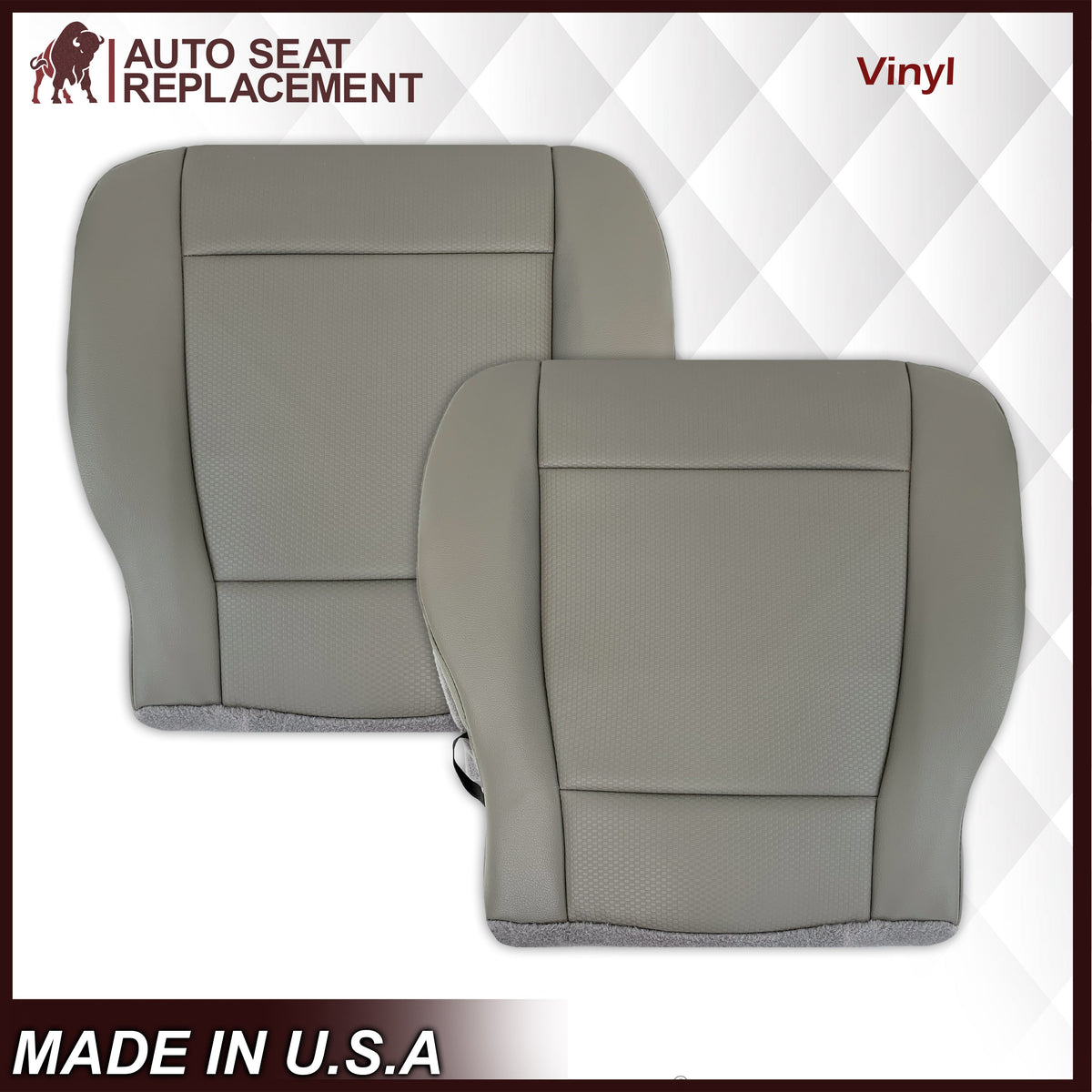 2017-2022 Ford F-250 F-350 F-450 F-550 XL WORK TRUCK Replacement Seat Covers In Gray: Choose From Variants