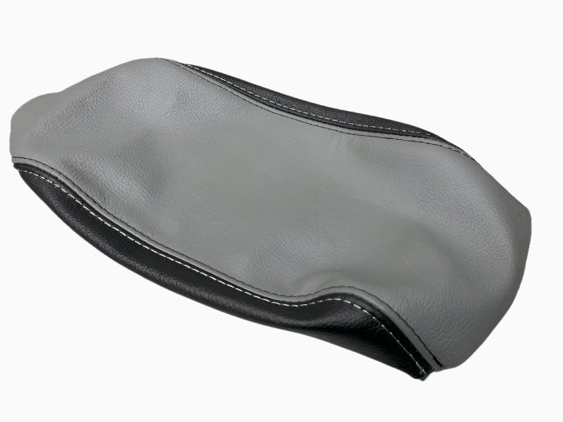 center console armrest cover subaru forester 2009-2019 genuine leather titanium gray black