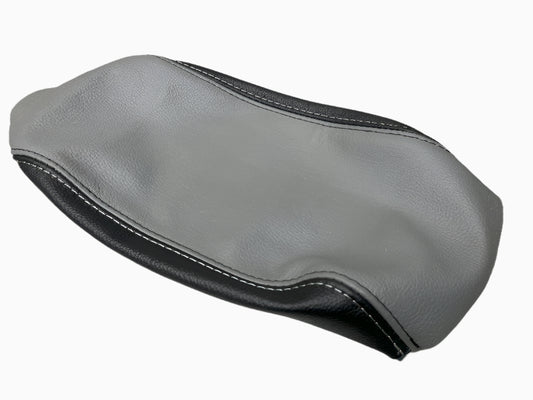 center console armrest cover subaru forester 2009-2019 genuine leather titanium gray black